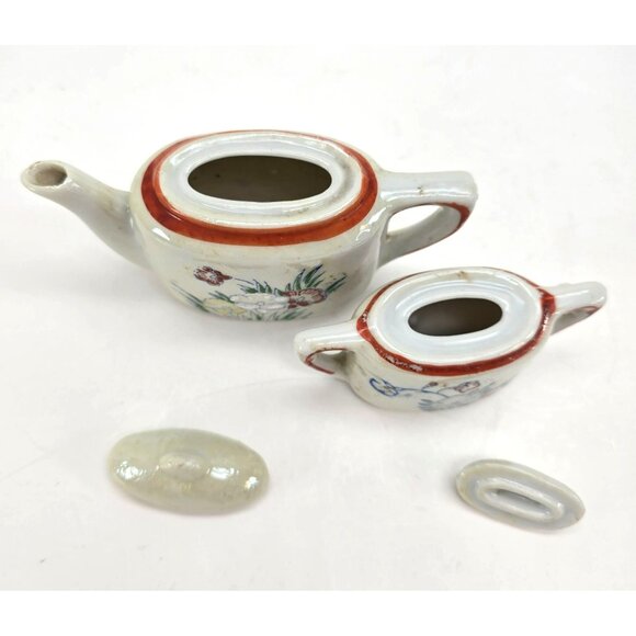 Vintage Japanese Miniature Porcelain Teapot & Sugar Bowl Set Made in Japan je199 - Picture 9 of 12
